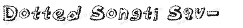 Dotted Songti Squ字体转换